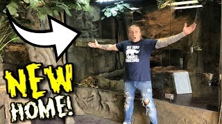 20 FOOT SNAKE GETS MASSIVE NEW CAGE!! | BRIAN BARCZYK