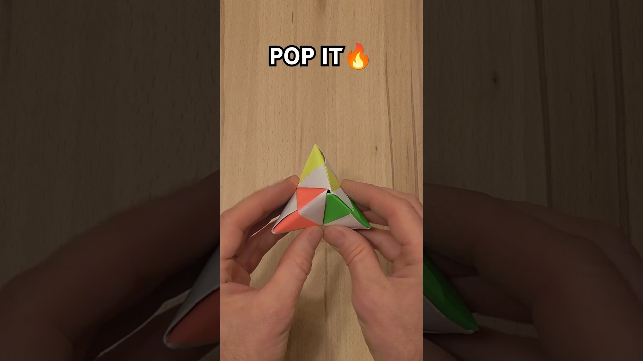 EASY POP IT FIDGET ANTISTRESS ORIGAMI TUTORIAL | HOW TO MAKE POP IT ORIGAMI TUTORIAL