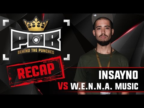 Insayno Recap vs W.E.N.N.A. Music - Behind The Punches POB LIVE 29 November