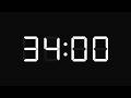 34 Minute Timer With Alarm 2040 Second Countdown