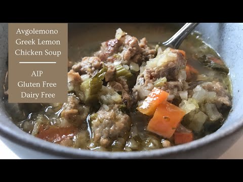 Avgolemeno (Greek Lemon Chicken Soup) - AIP | Paleo |...