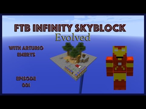 FTB Infinity Evolved Skyblock EP 001 (Getting started)