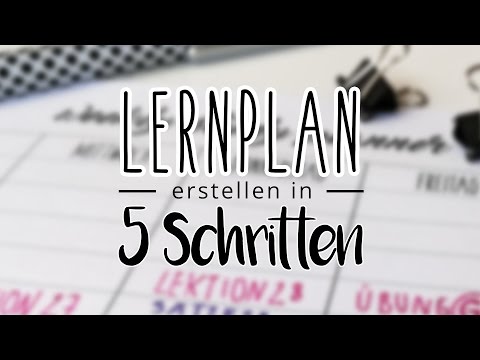Lernplan Erstellen | Besser Lernen ohne Prokrastination und Zeitdruck