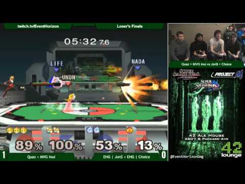Construct 42 - Quaz + MVG Inui vs EHG|JR + EHG|Choice - Melee Doubles LFs