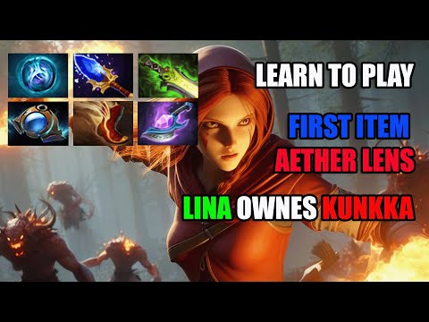 Mid Lane Showdown: Lina vs. Kunkka (Match ID: 7370534100)