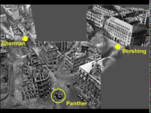 The Battle of Cologne (1945) Pershing and Sherman vs Panther