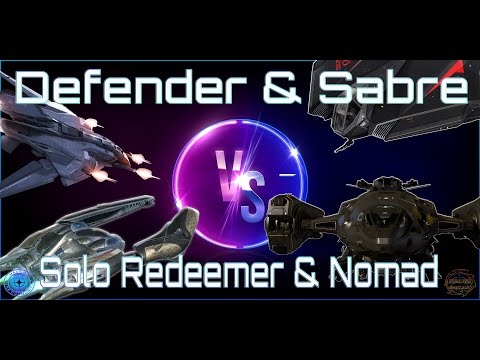 Star Citizen: Banu Defender & Aegis Sabre vs Solo Aegis Redeemer & Nomad