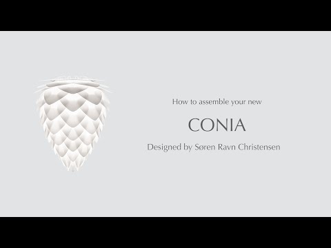 Video Conia stínidlo medium bílé pro závěsný lustr, stolní a stojací lampu Umage