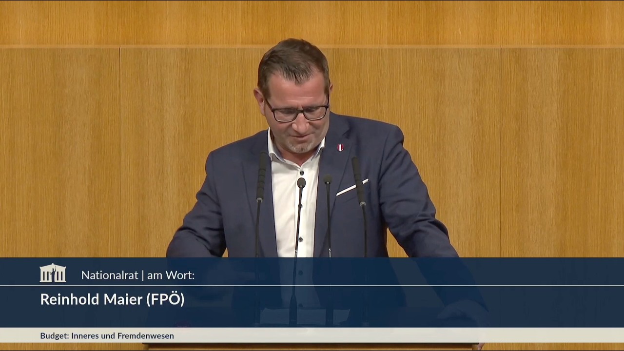 Reinhold Maier - Inneres, Fremdenwesen - Budget 2027-2028 - 8.7.2026
