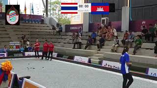 seagame ครั้งที่ 32 ประเทศกัมพูชารอบแรก ครั้งที่ 3 ทีมหญิง ไทย พบ กัมพูชา