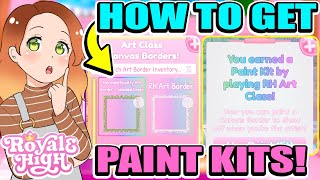 HOW TO GET PAINT KITS IN THE ART CLASS IN ROYALE HIGH! Custom Art Frames! 🏰 Royale High
