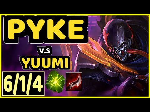 DOSS (PYKE) vs YUUMI - 6/1/4 KDA BOTTOM SUPPORT CHALLENGER GAMEPLAY - EUW