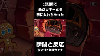 新クッキー2種を無課金＆短期間でGET出来た瞬間と反応