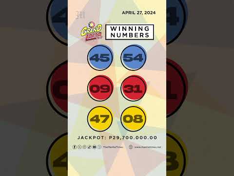 PCSO Lotto Results: P29M Grand Lotto 6/55, Lotto 6/42, 6D, 3D, 2D April 27, 2024