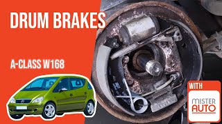Youtube thumbnail of video "How to replace the drum brakes A-Class A W168 🚗"