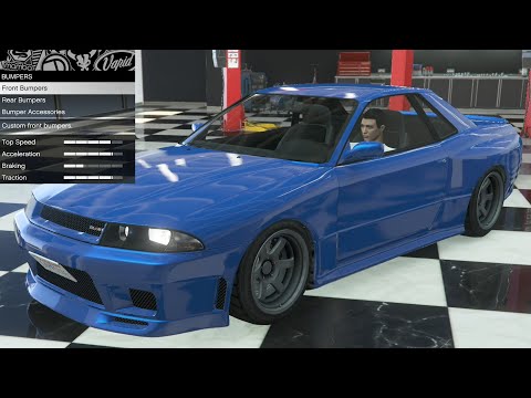 GTA 5 - Past DLC Vehicle Customization - Annis Elegy Retro Custom (R32/R33 Skyline GT-R)