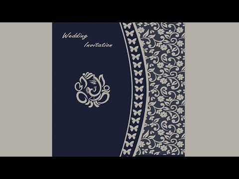How to Design a Wedding Invitation Card Front Page in...