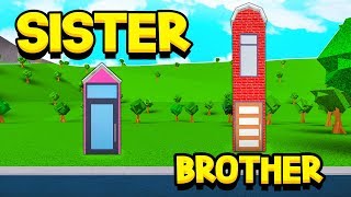 SISTER Vs BROTHER 1x1 BLOXBURG HOUSE BUILD OFF!! (Roblox)