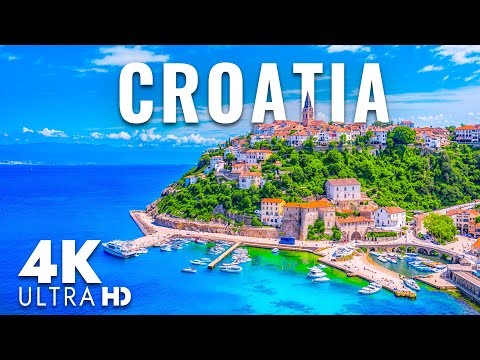 FLYING OVER CROATIA (4K Video UHD) - Soothing Music With Beautiful Nature Film For Stress Relief