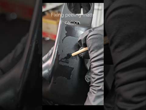 Oddly satisfying matte carbon restoration. Drop a follow for more bike maintenance videos! #bikeroid