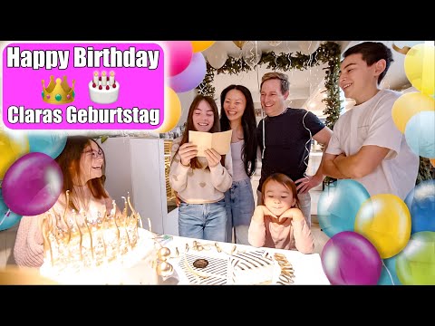 Claras 14. Geburtstag 😍🎂 Torte backen & Geschenke auspacken! Happy Birthday @Clarielle  Mamiseelen
