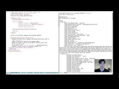 EmacsConf 2020 - 32 - Object Oriented Code in the Gnus Newsreader - Eric Abrahamsen