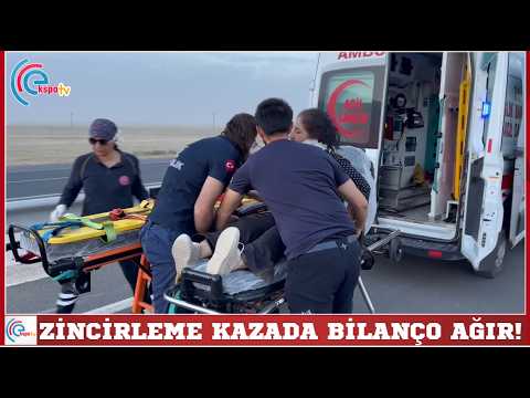 Zincirleme kazada bilanço ağır!