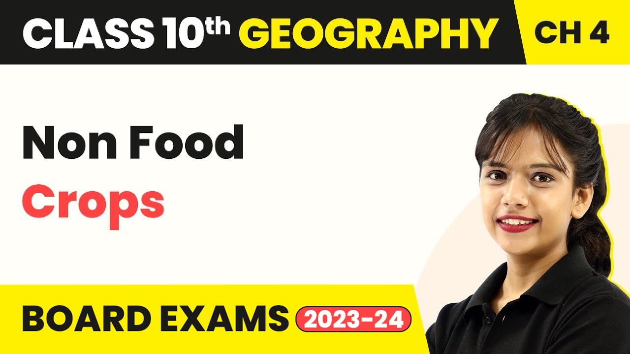 Non Food Crops - Agriculture | Class 10 Geography Chapter 4 | CBSE 2024-25