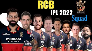 Royal Challengers Bangalore Full Squad IPL 2022| Sports Guys| 2021