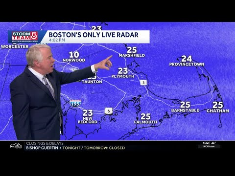Video: Storm rages on as visibility drops