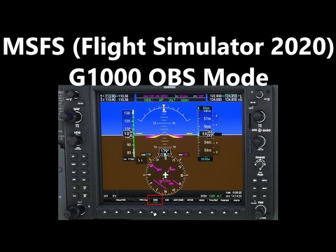MSFS - Using OBS mode on the G1000.  (AH QL 4)