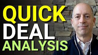 Real Estate Development Deal Analysis And Quick Back Of The Napkin Underwriting