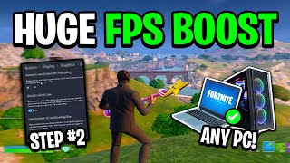 8 Quick Tips To BOOST FPS In Fortnite! 🔧  (Huge FPS Boost)