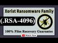 SOLVED RSA 4096 RSA 4096 Xorist Ransomware Family Virus Removal And Decryption