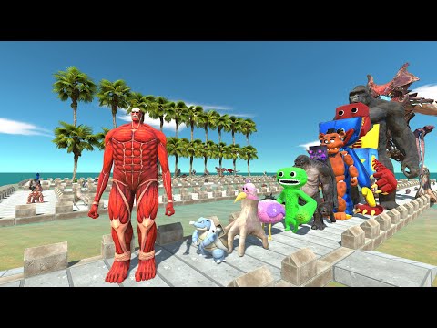 Colossal Titan vs Raijin COCONUT DEATH RUN - Animal Revolt Battle Simulator