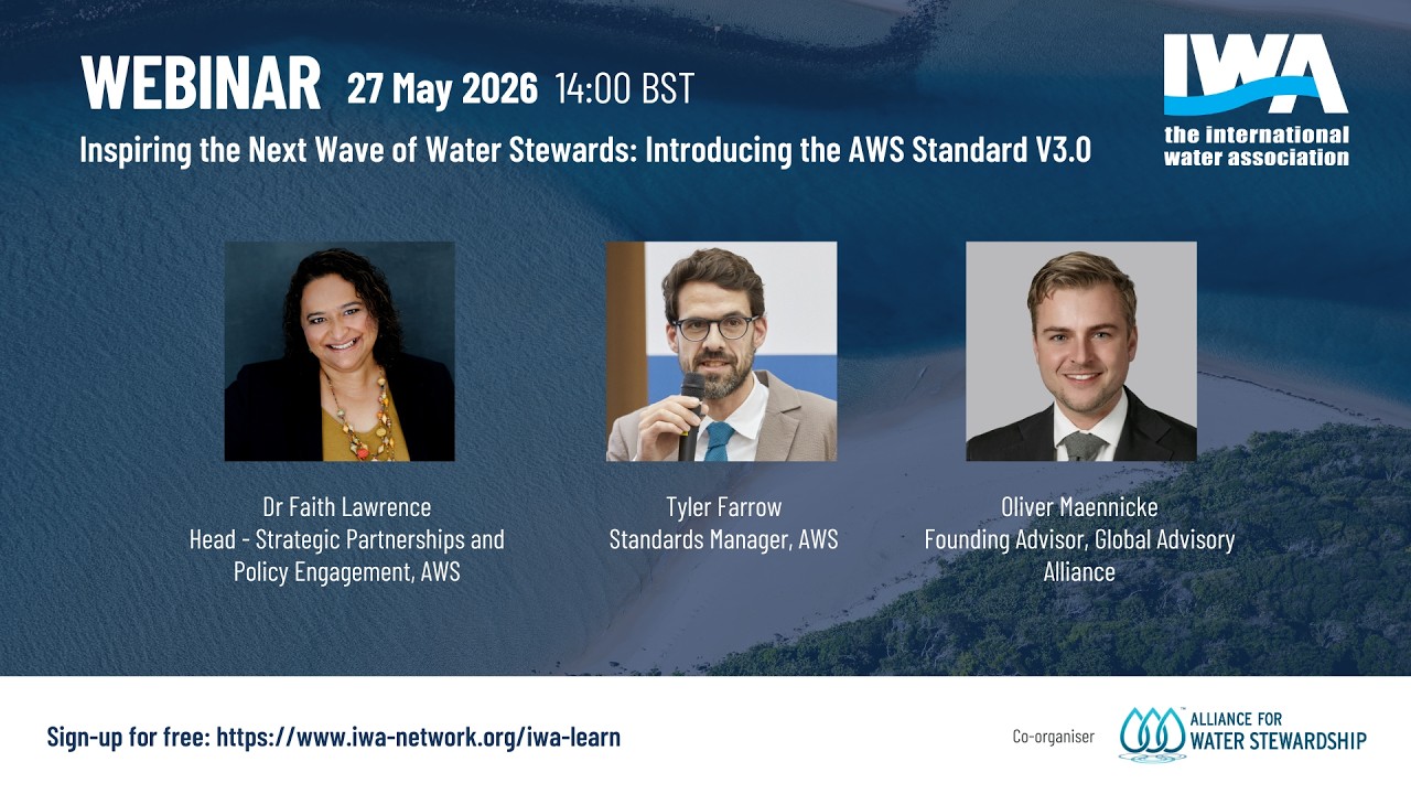 IWA Webinar - Inspiring the Next Wave of Water Stewards: Introducing the AWS Standard V3.0