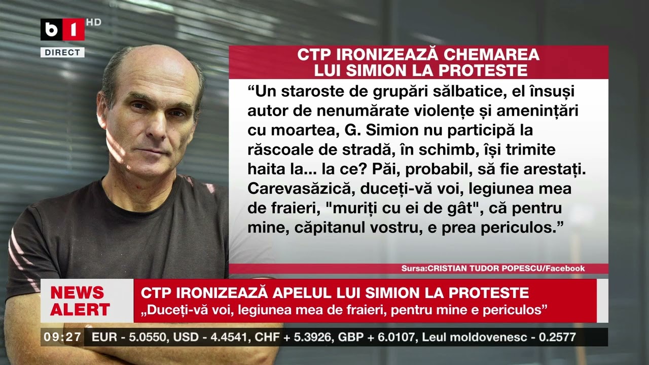 C  PREDA, POLITOLOG, DESPRE CE PREGĂTEȘTE SIMION ÎN ZIUA ÎNVESTIRII_Știri B1TV_25 mai 2025