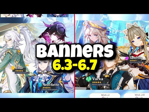 UPDATED CHARACTER BANNER ROADMAP FROM 6.3 TO 6.7 - Genshin Impact