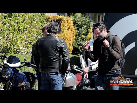 EXCLUSIVE: Keanu Reeves talking motorcycles after surprise cameo on 'SpongeBob Movie'