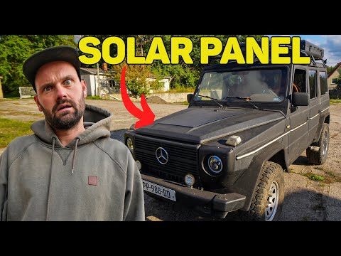 Ich baue ein SOLAR MODUL auf meine Motorhaube |  G-KLASSE UMBAU
