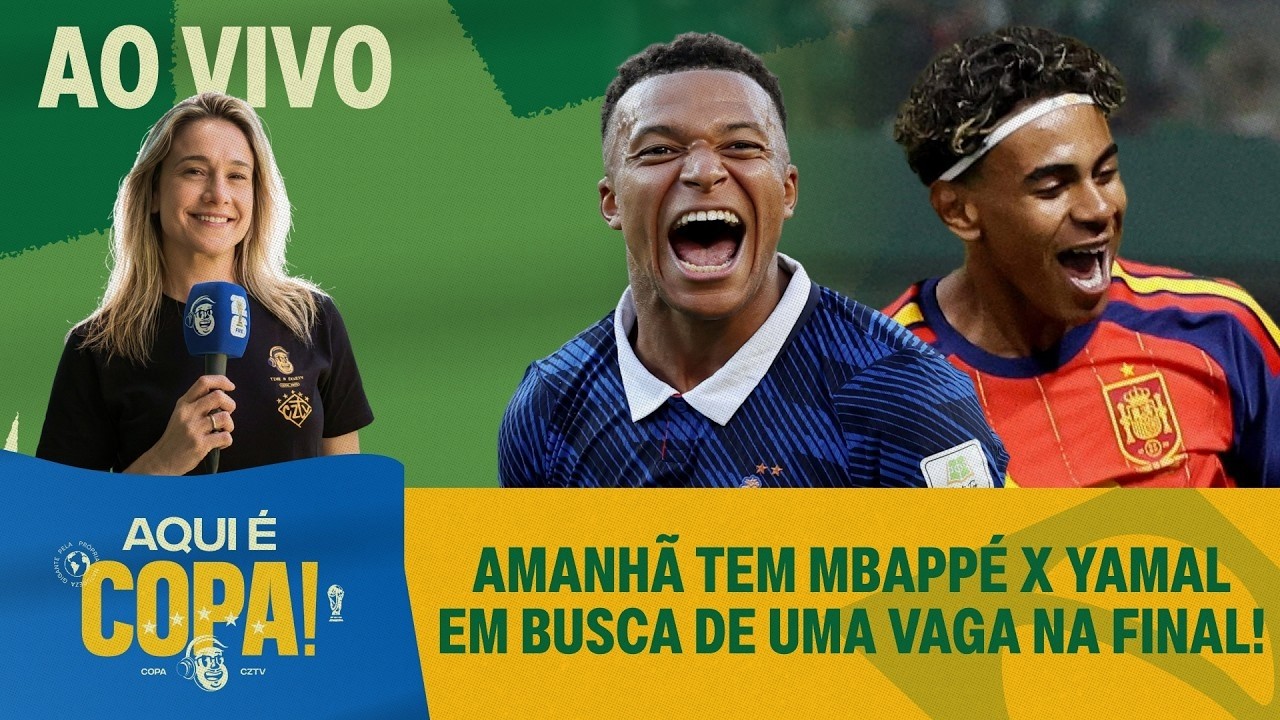 DUELO DE CRAQUES! YAMAL E MBAPPÉ DISPUTAM UMA VAGA NA FINAL | AQUI É COPA