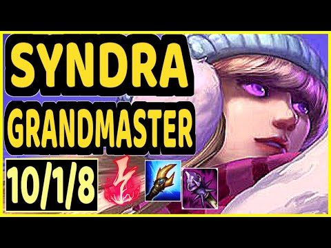 EXILEH (SYNDRA) - 10/1/8 KDA GAMEPLAY - EUW Ranked GRANDMASTER