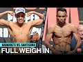 EMANUEL NAVARRETE VS. JEO SANTISIMA | FULL WEIGH IN | WILDER FURY 2