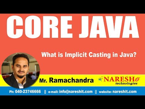 What Is Implicit Casting In Java Core Java Tutorial By Mr Ramachandra