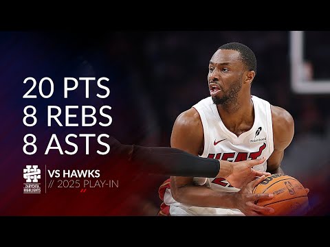 Andrew Wiggins 20 pts 8 rebs 8 asts vs Hawks 2025 Play-In