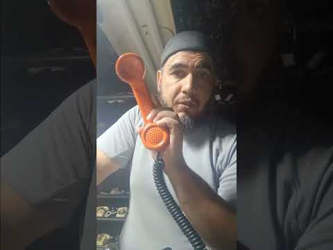 Custom Lo-Fi Telephone Microphone - Stromberg Carlson G1 1960's Handset - Orange image 6