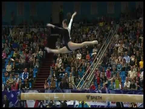 Larisa Iordache Beautiful beam routine that won her a gold medal at the 2013 European Championships