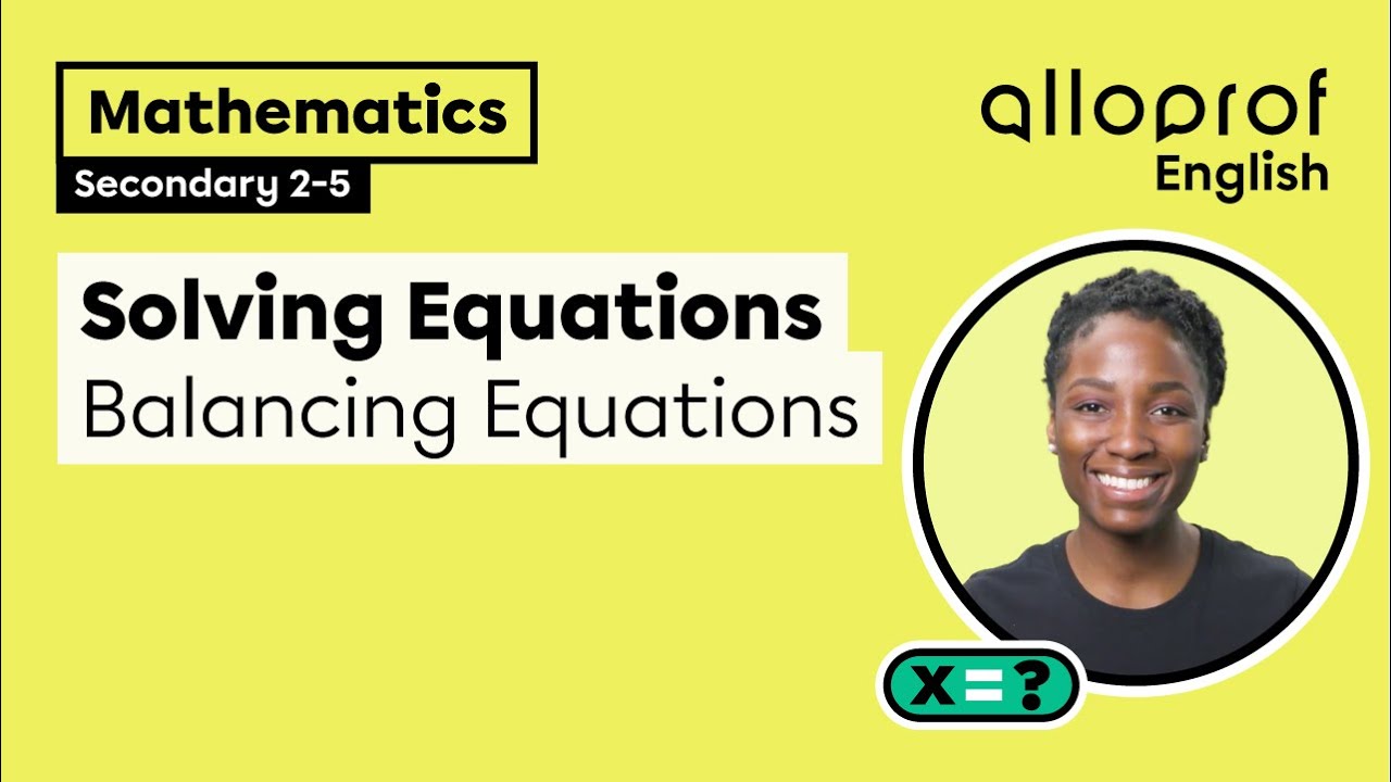 Solving Equations: Balancing Equations