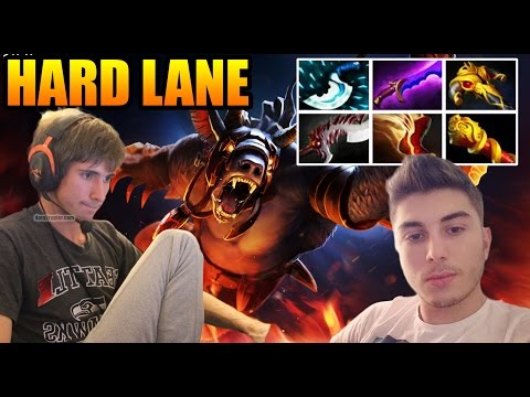 Dendi [Ursa] Solo Mid vs CanCeL^^ [Tinker] REALLY Hard LANE - Dota 2 7.05
