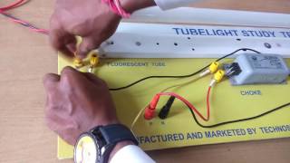 experiment - how we can make the connection of fluorescent tube light